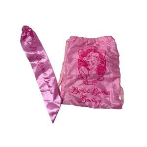 Bibbidi Bobbidi Boutique Pink Drawstring Bag & Sash.